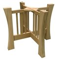 Osborne Wood Products 28 1/4 x 35 Shaker Table Base Kit in Soft Maple 1138M
